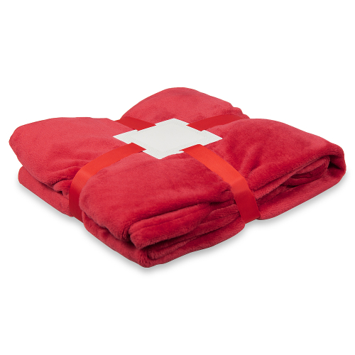 Плед флисовый SUPER SOFT COMFORT TRAVEL, Красный