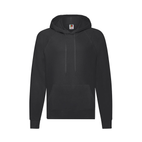Толстовка без начеса LIGHTWEIGHT HOODED SWEAT 240, черный