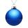 Елочный шар Finery Gloss, 10 см, глянцевый синий