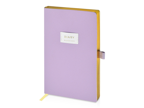 Ежедневник недатированный А5 Zefir с нашивкой, сиреневый