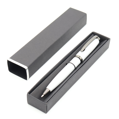 Ручка Betty в коробке Cradle чёрной с серебристым, Белый