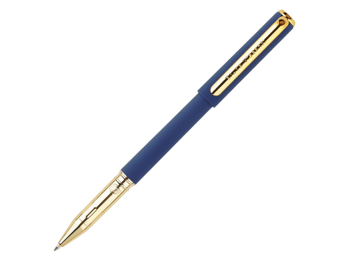 Ручка пластиковая шариковая Parliament, 0,7 мм, синие чернила, темно-синий/золотистый
