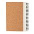 Блокнот на спирали Cork с ручкой