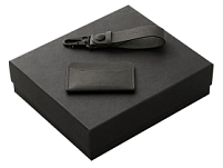 Подарочный набор Long River: картхолдер, ремешок для ключей, черная коробка Подарочный набор Long River: картхолдер, ремешок для ключей, черная коробка