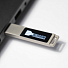 USB flash-карта LED с белой подсветкой (8Гб), серебристый