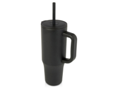 Brady термостакан с силиконовой трубочкой, 900 мл, сертифицированный согласно RCS- Черный