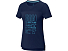 Borax женская футболка с коротким рукавом, темно-синий