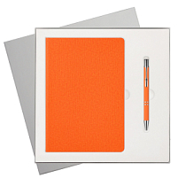 Подарочный набор Tweed, оранжевый (ежедневник, ручка) Подарочный набор Tweed, оранжевый (ежедневник, ручка)