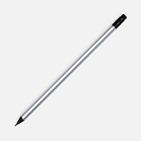 Карандаш простой Triangle Black с ластиком, серебристый