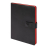 Ежедневник недатированный Stellar, А5, черный, кремовый блок  в линейку, с красным обрезом, черный, красный
