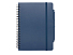 Блокнот Thalaasa формата А5 в твердой обложке из океанического пластика с шариковой ручкой - Синий