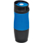 Термокружка вакуумная "УДАЧА", синий, черный
