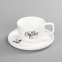 Чайная пара "Гармония" с нанесением капсула "Бисквит"