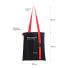 Шоппер Superbag black с ремувкой 4sb (чёрный с красным)