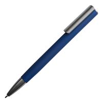 Ручка шариковая ELEGANCE с покрытием soft touch, синий, серый