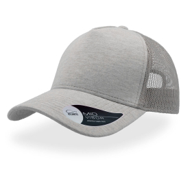 Бейсболка RAPPER JERSEY, 5 клиньев, пластиковая застежка, светло-серый