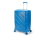 Чемодан TORBER В Отпуск, синий, полипропилен, 54,5 х 33,5 х 79 см, 135 л