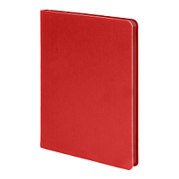 Ежедневник недатированный Pulpy, А5,  красный, кремовый блок в линейку, красный срез, красный