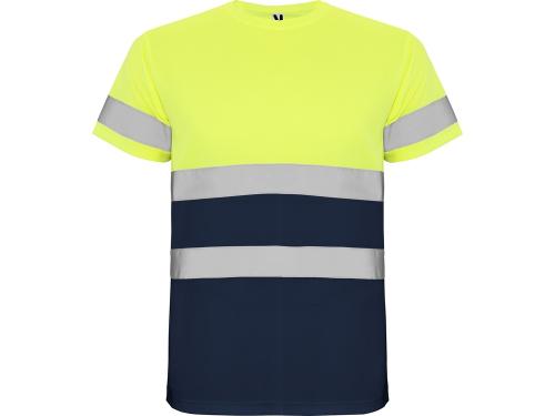 Футболка Delta мужская, нэйви/неоновый желтый