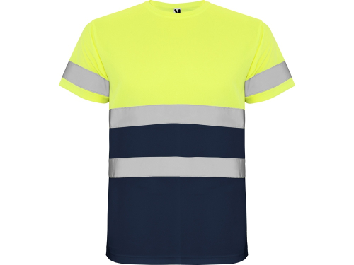Футболка Delta мужская, нэйви/неоновый желтый