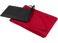 Lucas спортивное полотенце из переработанного полиэстера 50х100 см - Красный