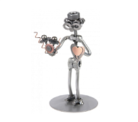 Дамский угодник Фигурки из металла HINZ &amp; KUNST, Серый/Чёрный