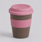 Стакан с силиконовой крышкой Cafe, dust pink