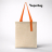 Шоппер Superbag Light, с внутренним креплением (полукольцо) (неокрашенный с оранжевым)