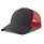 Бейсболка RAPPER COTTON-S, 5 клиньев, пластиковая застёжка, темно-серый, красный