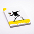 Тетрадь Pininfarina Stone Paper Banksy Метатель цветов 14х21см каменная бумага, 64 листа, линованная