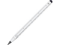 Вечный карандаш с линейкой и стилусом «Sicily», цвет: черный, белый, прозрачный