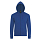 Толстовка худи унисекс на молнии STONE 260, ярко-синий