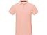 Calgary мужская футболка-поло с коротким рукавом, pale blush pink