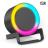 Беспроводная Bluetooth колонка U-Tone RGB c функцией беспроводной зарядки 15W, Черный.