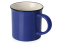 Кружка Countryside S с черным ободком, белая внутри, цветная снаружи, синий