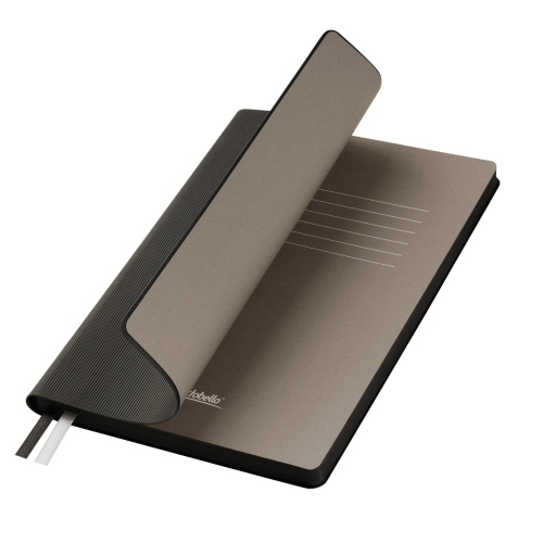 Ежедневник Рейн (Rain) недатированный, черный (без упаковки, без стикера)