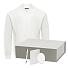 Набор с одеждой TORRES (толстовка, зарядное устройство, блокнот, ручка), белый/серебряный, XXL