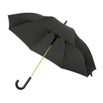 Зонт-трость Quantum, черный/салатовый