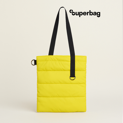 Шоппер Superbag Bubble, с кнопкой (желтый с черным)