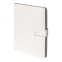 Ежедневник недатированный Stellar, А5, белый, кремовый блок  в линейку, с серым обрезом, белый, серый
