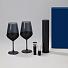 Подарочный набор 2 бокала для вина Black Edition + набор для вина Sacramento в синей коробке