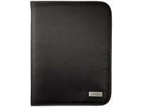 Папка А4 ''Stanford'' на молнии с блокнотом, черный Папка А4 ''Stanford'' на молнии с блокнотом, черный