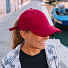 Бейсболка с NFC-меткой в козырьке GREEN CAP 265 из органического хлопка , белый