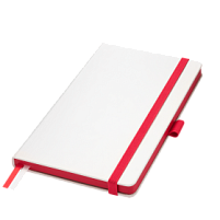 Ежедневник Arctic недатированный, белый/красный