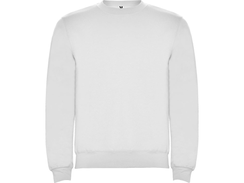 Свитшот с начесом Clasica унисекс, белый