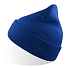 Шапка вязаная  двойная Wind-S , синий