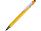 Ручка металлическая soft-touch шариковая со стилусом Sway, желтый/серебристый