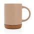 Керамическая кружка с пробковым основанием, 280 мл