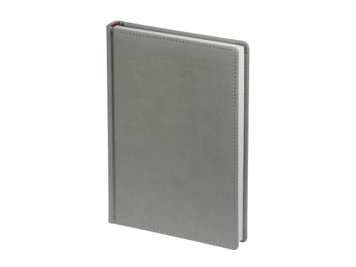 Ежедневник А5 датированный Velvet 2026, светло-серый
