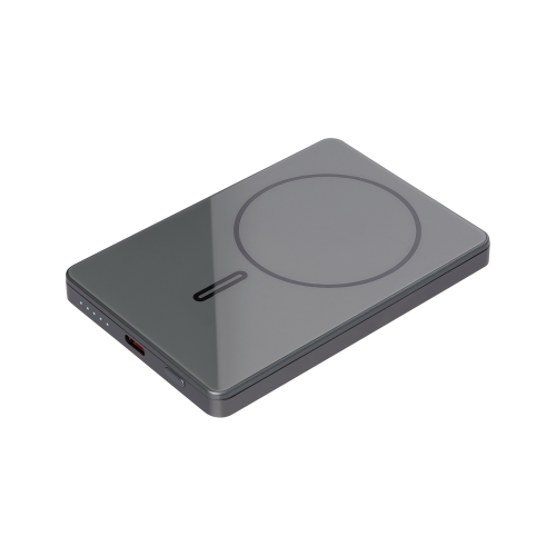 Внешний аккумулятор Оникс PD (Onyx PD) 5000mAh с функцией беспроводной зарядки 15W, серый
